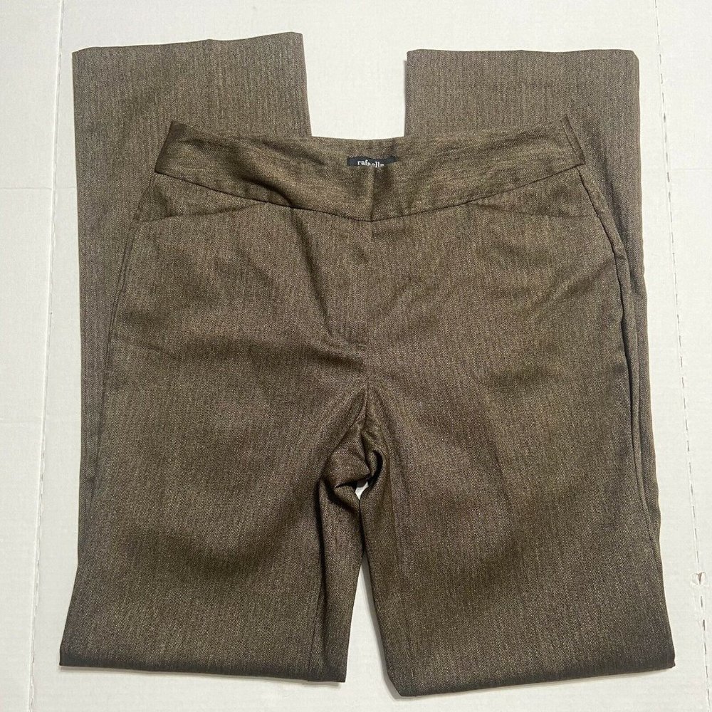 Women's Rafaella Dress Pants Size 2 Dark Brown Blend Career Pants EUC